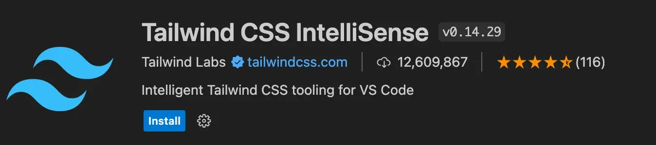 Tailwind CSS IntelliSense
